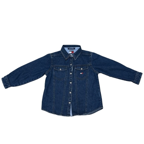 Tommy Hilfiger Other - Tommy Hilfiger Girls Blue Jean Denim‎ Long Sleeves Size 5